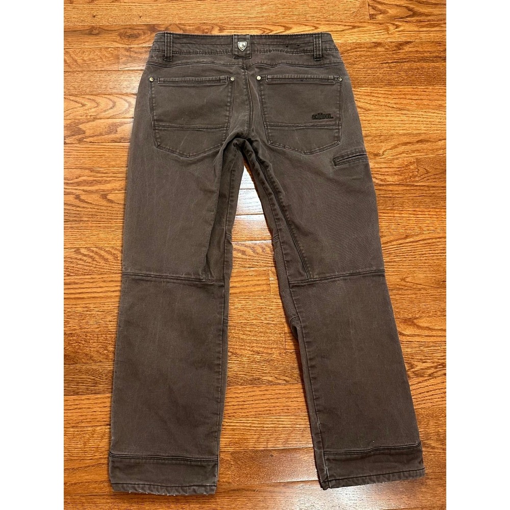 Kuhl Rydr Pants Fits Mens 32x28 Hiking Camp Brown Vintage Patina Dye Canvas Work